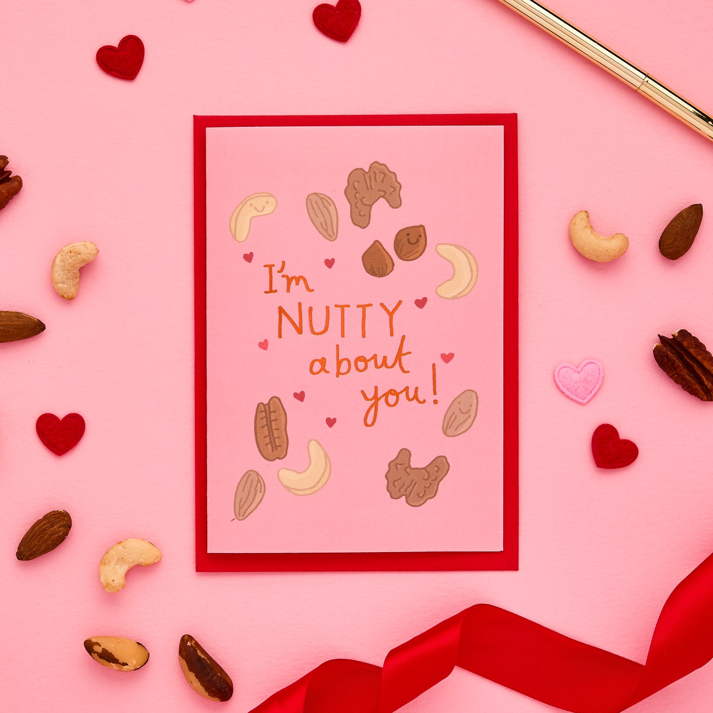 I'm Nutty About You Love Card From You've Got Pen On Your Face