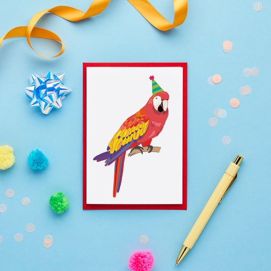 A Parrot Birthday Card from You've Got Pen On Your Face