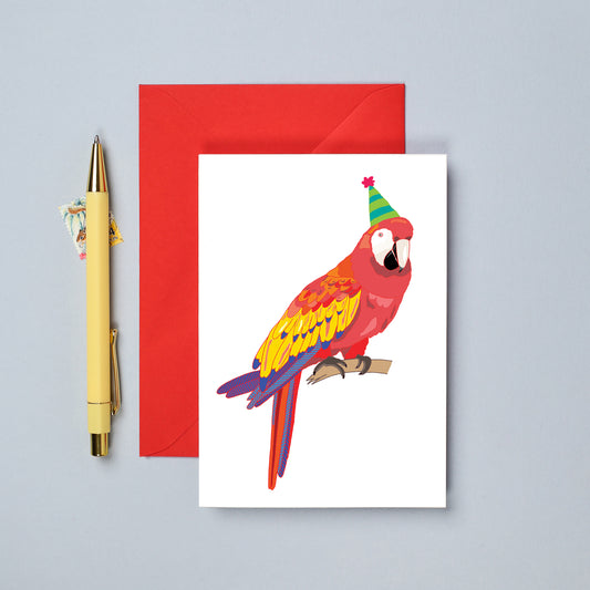 A Parrot Birthday Card from You've Got Pen on Your Face.