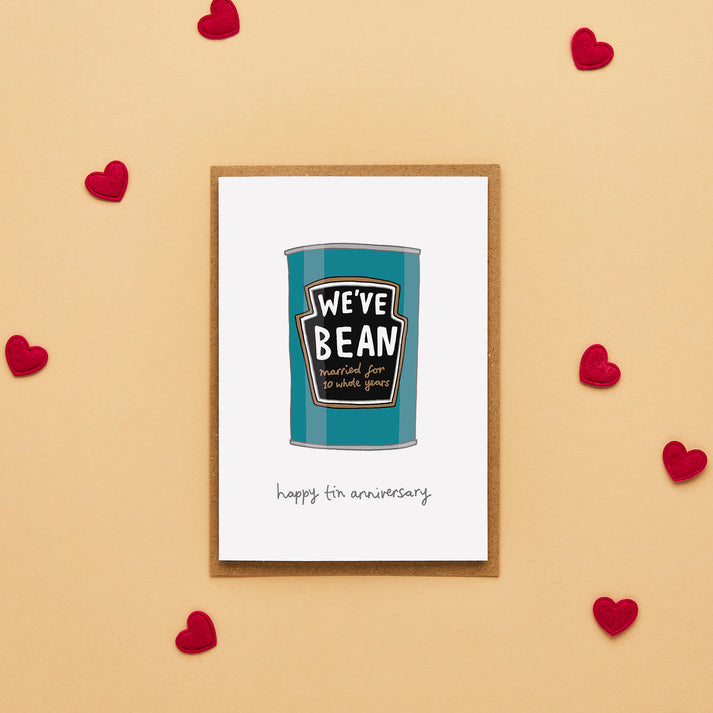 Tin Wedding Anniversary Card | You've Got Pen On Your Face – You've Got ...