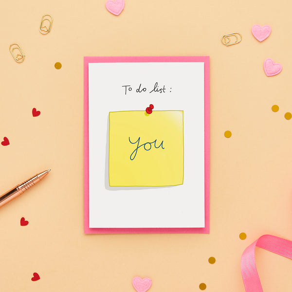 To Do List Anniversary Card | You've Got Pen On Your Face – You've Got ...