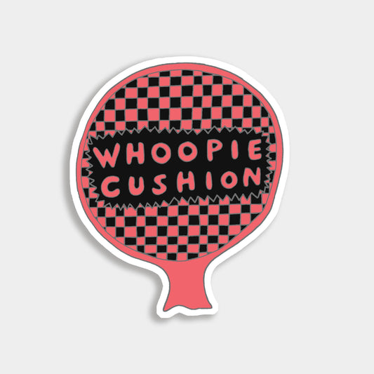 Funny whoopee cushion vinyl sticker