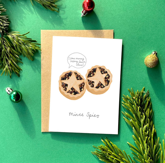 A Mince Spies Christmas Card from You've Got Pen on Your Face.
