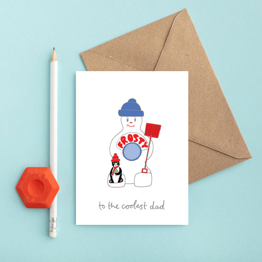 A Mr Frosty Father's Day Card from You've Got Pen on Your Face.