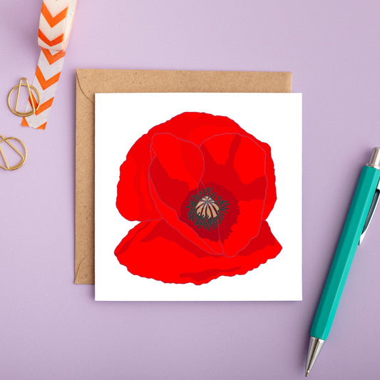 A Poppy Card from You've Got Pen on Your Face.