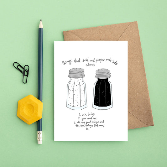 A Salt n Pepa Greeting Card from You've Got Pen on Your Face.