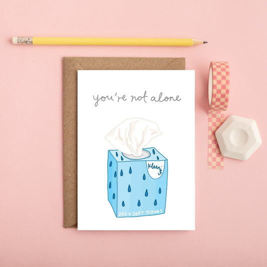 A Tissues Sympathy Card from You've Got Pen on Your Face.
