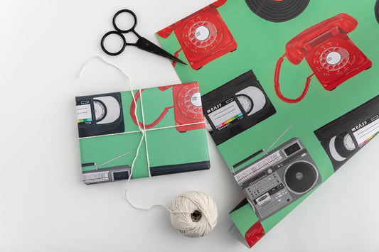 Big Boombox Gift Wrap from You've Got Pen on Your Face.