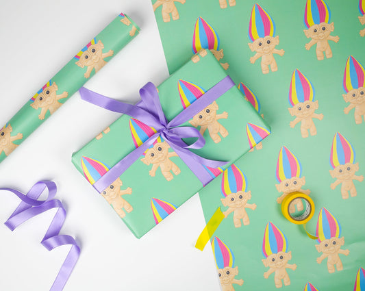 Troll Gift Wrap from You've Got Pen on Your Face.