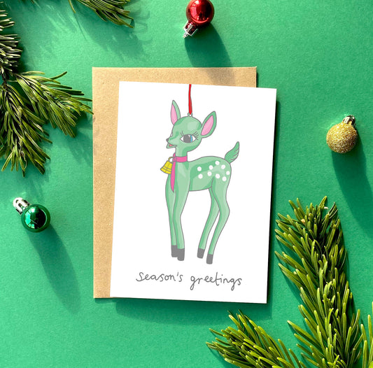 A Fawn Christmas Card from You've Got Pen on Your Face.