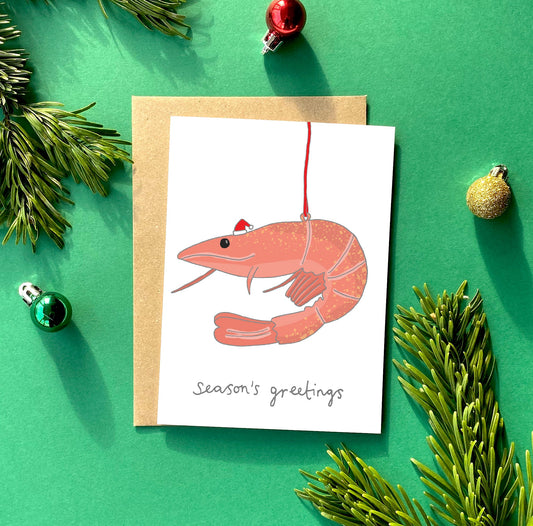 A Prawn Christmas Card from You've Got Pen on Your Face.