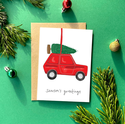 A Car Christmas Card from You've Got Pen on Your Face.