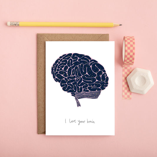 A Brain Love Card from You've Got Pen on Your Face.