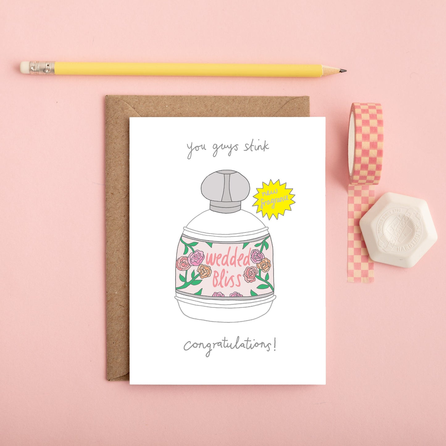 A Wedded Bliss Wedding Card from You've Got Pen on Your Face.