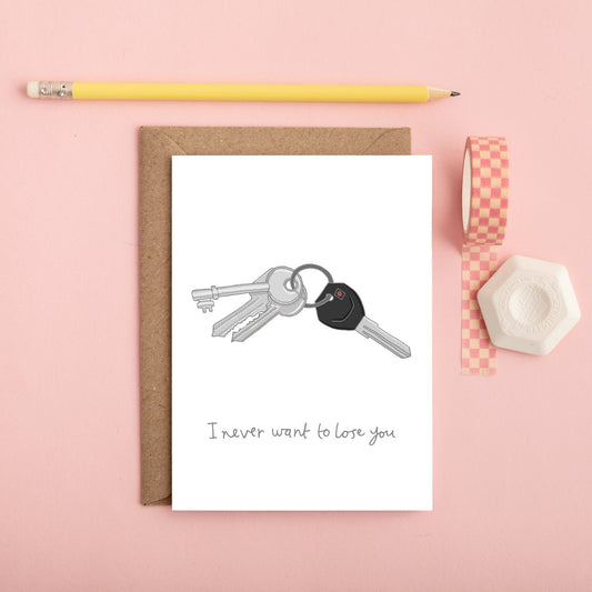 A Keys Love Card from You've Got Pen on Your Face.