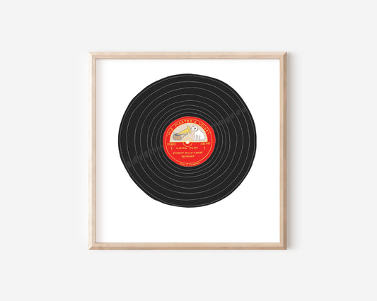 A square Record Print from You've Got Pen on Your Face.