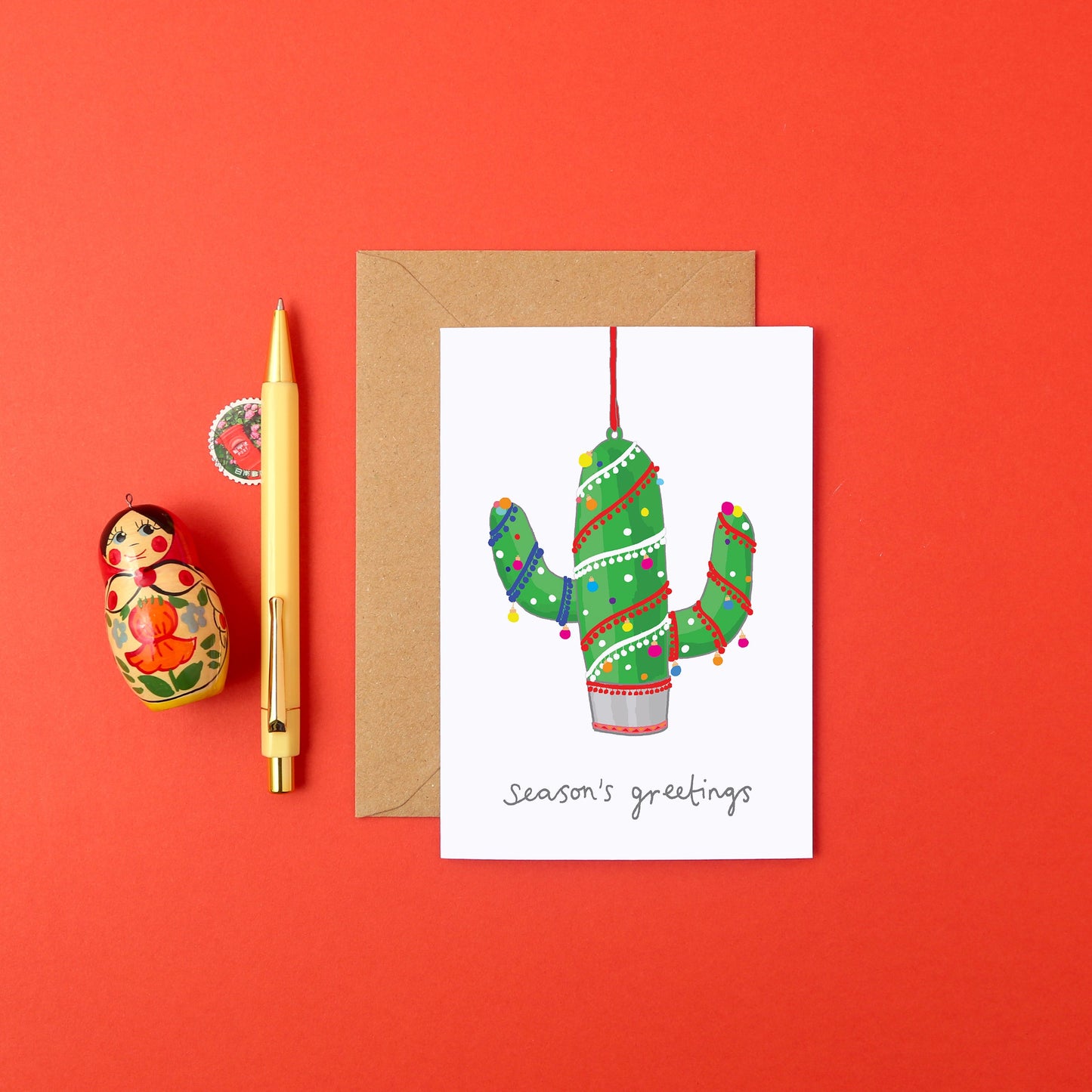 A Cactus Christmas Card from You've Got Pen on Your Face.